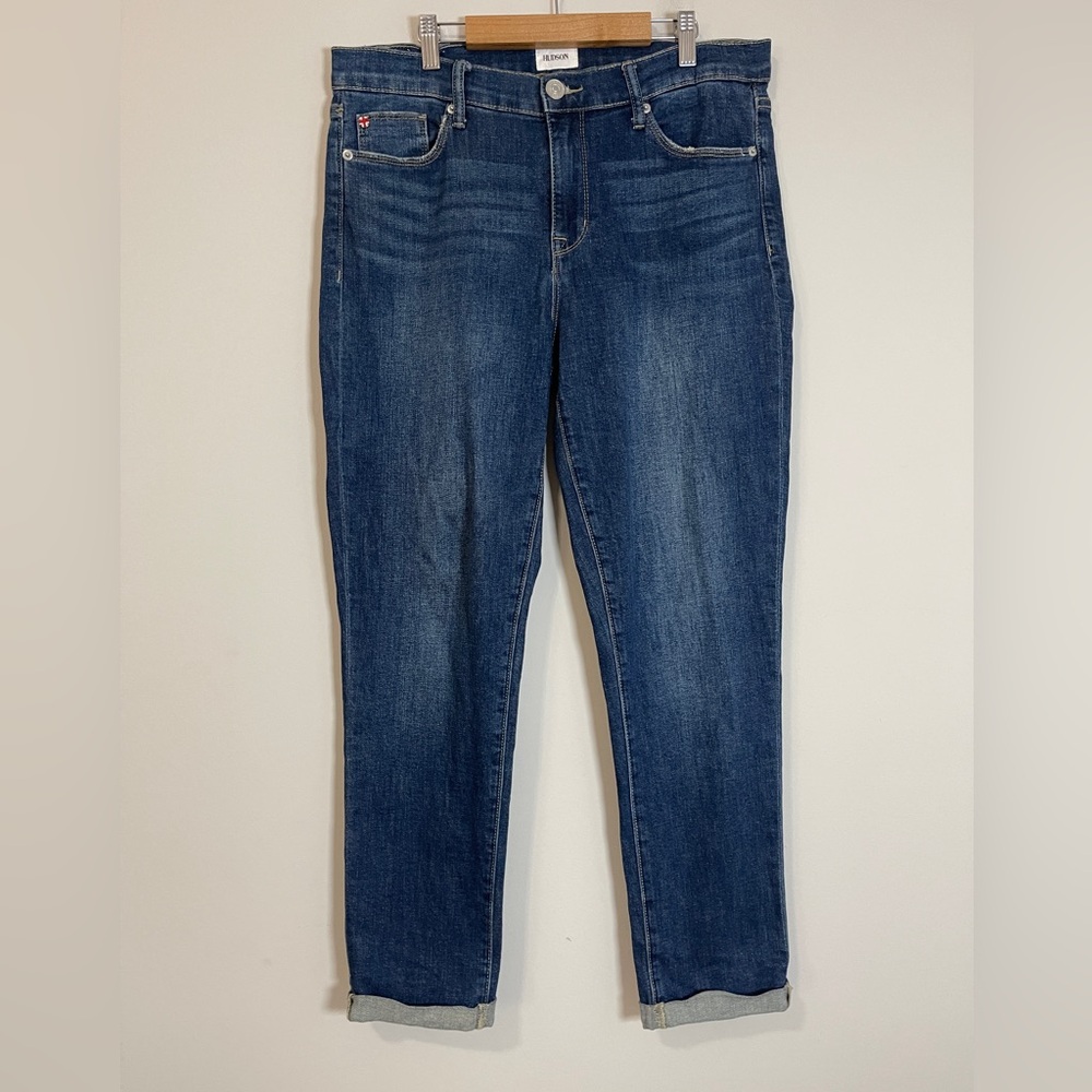 Hudson Womens Jeans Size 29 Blue Natalie Midrise Slim Boyfriend Denim Bottoms